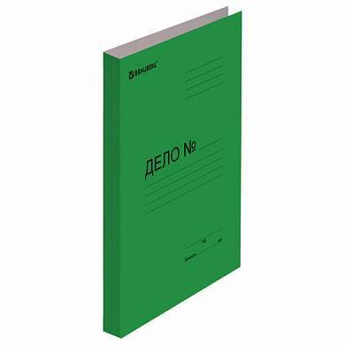 Скоросшиватель картонный мелованный BRAUBERG, гарантированная плотность 360 г/м2, зеленый, до 200 листов, 121519 (арт. 121519)