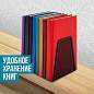 Держатель (ограничитель) подставка для книг BRAUBERG "Germanium Mesh", КОМПЛЕКТ 2 штуки, металл, 237977 (арт. 237977)