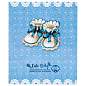 Фотоальбом BRAUBERG "Baby shoes" на 200 фото 10х15 см, твердая обложка, термосклейка, голубой, 39114, 391147 (арт. 391147)