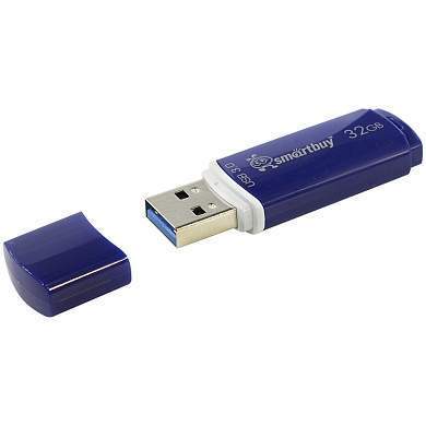 Память Smart Buy "Crown" 32GB, USB 3.0 Flash Drive, синий (арт. 248795)