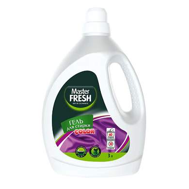 Гель для стирки для цветных тканей 3 л MASTER FRESH "COLOR", С0007897 (арт. 703143)