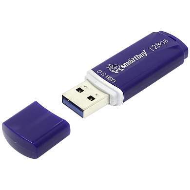 Память Smart Buy "Crown" 128GB, USB 3.0 Flash Drive, синий (арт. 248804)