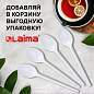 Ложка чайная одноразовая пластиковая 125 мм, белая, КОМПЛЕКТ 100 шт., СТАНДАРТ, LAIMA, 603081 (арт. 603081)
