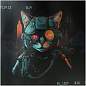 Папка для тетрадей 1 отделение, А4, ArtSpace "RoboCat", ламинированный картон, фольга, на молнии (арт. 365819)