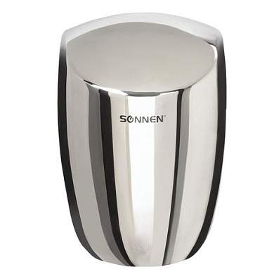Сушилка для рук SONNEN HD-777, 1200 Вт, нержавеющая сталь, антивандальная, хром, 604748 (арт. 604748)