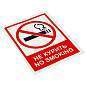 Знак вспомогательный "Не курить. No smoking", КОМПЛЕКТ 5 шт., 150х200 мм, пленка самоклеящаяся, V 51, V51 (арт. 610923)