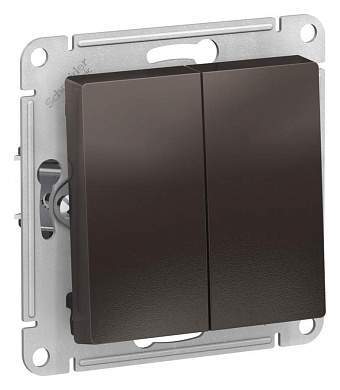 Schneider AtlasDesign мех. выкл. СУ 2 кл. мокко (пласт. осн.) ATN000651 (арт. 662573)