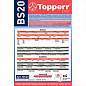 Мешок для пылесоса (пылесборник) синтетический TOPPERR BS20, BOSCH, SIEMENS, КОМПЛЕКТ 4 шт., 1401 (арт. 456435)