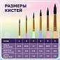 Кисти БЕЛКА набор 6 шт. (круглые № 1, 2, 3, 4, 5, 6), блистер, BRAUBERG KIDS, 201083 (арт. 201083)