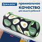 Пенал-тубус BRAUBERG, с эффектом SOFT TOUCH, полиэстер, "Black Avocado", 22х8 см, 270061 (арт. 270061)
