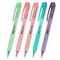Ручки шариковые автоматические с грипом BRAUBERG "CLASSIC PASTEL", СИНИЕ, НАБОР 5 ШТ., пишущий узел 0,5 мм, линия письма 0,35 мм, 144470 (арт. 144470)