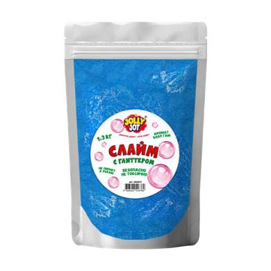Слайм с глиттером, БОЛЬШОЙ ОБЪЕМ 1,3 кг, аромат бабл-гам, JOLLY JOT (ДЖОЛЛИ ДЖОТ), 666672 (арт. 666672)