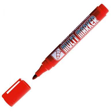 "Crown Маркер перманентный ""Multi Marker"" CPM-800 красный, пулевидный, 3мм, шк8803654007027 (арт. 759479)"