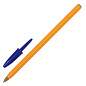 Ручки шариковые BIC "Orange Original", НАБОР 4 шт., СИНИЕ, узел 0,8 мм, линия письма 0,3 мм, пакет, 8308521 (арт. 141308)