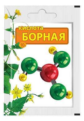 Борная кислота 10гр. для рассады (для развития плодоношения) удобрение Ваше Хозяйство (арт. 724466)
