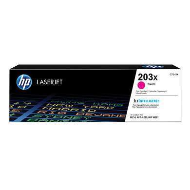 Картридж лазерный HP (CF543X) LaserJet Pro M254/M280/M281, №203X, пурпурный, ресурс 2500 стр., оригинальный (арт. 362937)