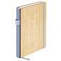 Ежедневник недатированный, А5, 145х213 мм, BRAUBERG "Bamboo", резинка-фиксатор, держатель для ручки, 160 л., бамбук, 117137 (арт. 117137)