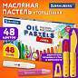 Пастель масляная восковые мелки утолщенные 48 цвета с точилкой, держателем и стеком, BRAUBERG PREMIUM, 272714 (арт. 272714)