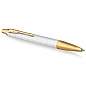 Ручка шариковая PARKER "IM Premium Pearl GT", жемчужный лак, позолота, синяя, 2143643 (арт. 143854)