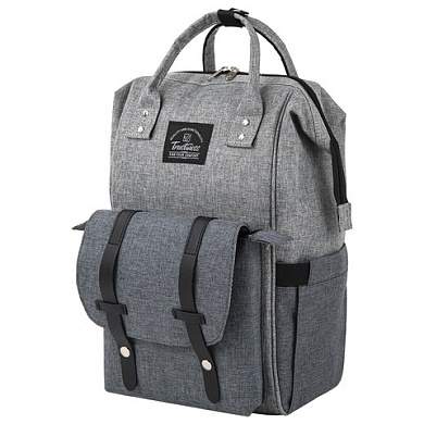 Рюкзак для мамы BRAUBERG MOMMY, крепления для коляски, термокарманы, серый, 41x24x17 см, 270818 (арт. 270818)