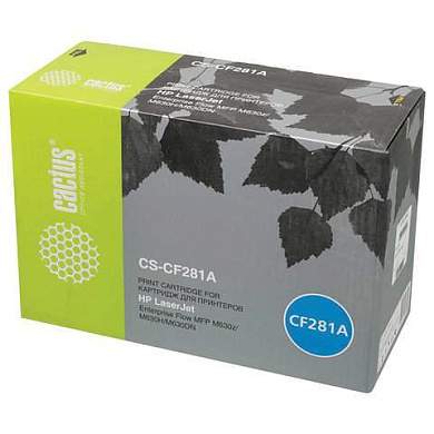 Картридж лазерный CACTUS (CS-CF281A) для HP LaserJet M604n/M604dn/M605/M606/M630, ресурс 10500 стр. (арт. 362306)