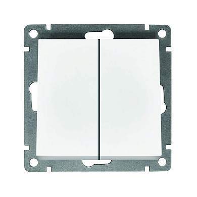 UNIVersal Афина мех. выкл. СУ 2 кл., 10А, белый (корп. ABS, пласт. осн.) A0023 (арт. 854823)