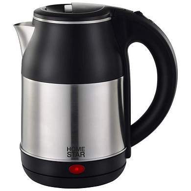 Чайник электр. Homestar HS-1034 Черный (диск, 1,8л), 1,5кВт, нерж.сталь 102668 (арт. 806444)