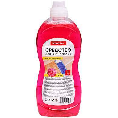 Средство для мытья полов OfficeClean "Роза", концентрат, 1л (арт. 246208)