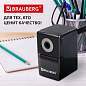Точилка механическая BRAUBERG "BLACK JACK", крепление к столу, металлический механизм, цвет чёрный, 222516 (арт. 222516)