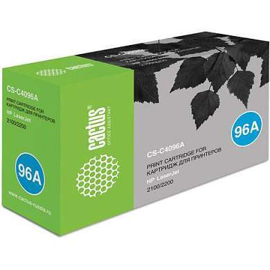 Картридж лазерный CACTUS (CS-C4096A) для HP LaserJet 2100/2200, ресурс 5000 стр. (арт. 362451)