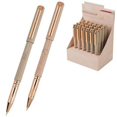 Ручка шариковая BRUNO VISCONTI "Total Beige", СИНЯЯ, корпус ассорти, линия письма 0,4 мм, 20-0293/23 (арт. 144765)