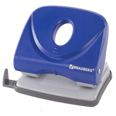 Дырокол BRAUBERG "Original", до 25 листов, синий, 222543 (арт. 222543)