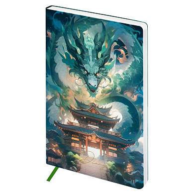 Ежедневник недатированный, А5, 136л., мягкий переплет, кожзам, BG "Anime. Dragon" (арт. 370253)