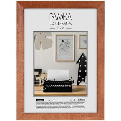 Рамка деревянная 21*30см, OfficeSpace, №3, красное дерево (арт. 227688)