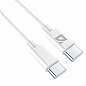 Кабель USB Type-C-Type-C, 60 Вт, белый, 2 м, DEFENDER F182, 87538 (арт. 514029)
