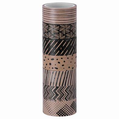 Клейкие WASHI-ленты для декора КОФЕЙНЫЕ ЦВЕТА, 15 мм х 3 м, 7 цветов, рисовая бумага, ОСТРОВ СОКРОВИЩ, 661706 (арт. 661706)