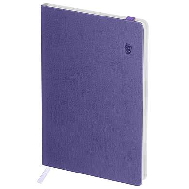 Записная книжка А6 80л. ЛАЙТ, кожзам, Greenwich Line "Classic. Lilac", с резинкой, фактурное тиснение, блок в клетку (арт. 370586)