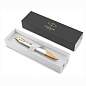 Ручка шариковая PARKER "IM Premium Pearl GT", жемчужный лак, позолота, синяя, 2143643 (арт. 143854)