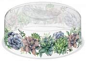 Крышка для СВЧ d=25см, с декором Botanica 222132601/00 Homver (арт. 903717)