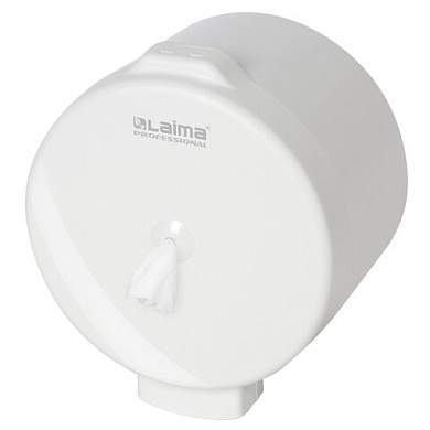 Диспенсер для туалетной бумаги LAIMA PROFESSIONAL ORIGINAL (Система T8), белый, ABS-пластик, 605769 (арт. 605769)