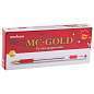 Ручка шариковая масляная с грипом MUNHWA "MC Gold", КРАСНАЯ, корпус прозрачный, узел 0,5 мм, линия письма 0,3 мм, BMC-03 (арт. 142779)