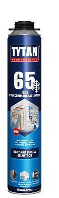 Tytan (Титан) Professional 65 Пена монтаж.(п/пистолет) зимняя 750мл (-20C) арт.16975,1080гр (582798) (арт. 871580)