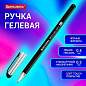 Ручка гелевая BRAUBERG "Profi-Gel SOFT", ЧЕРНАЯ, линия письма 0,4 мм, стандартный наконечник 0,5 мм, прорезиненный корпус SOFT-TOUCH, 144129 (арт. 144129)