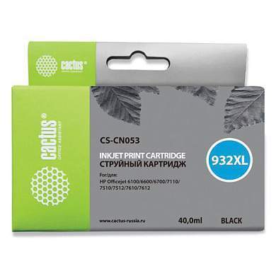 Картридж струйный CACTUS (CS-CN053) для HP OfficeJet 6100/6600/6700, черный (арт. 362808)