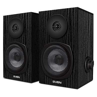 Колонки Sven SPS-575, 2*3W, деревянный корпус, питание через USB, черный (арт. 353136)
