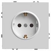 Stekker ЭМИЛИ мех. роз. СУ 1мест. 16А (земля, шторки) белый фарфор, soft touch RST16-5110-01 49880 (арт. 907428)