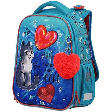 Ранец Berlingo Expert Max "Heart" 37*28*16см, 2 отделения, анатомическая спинка, дождевик в комплекте (арт. 313321)