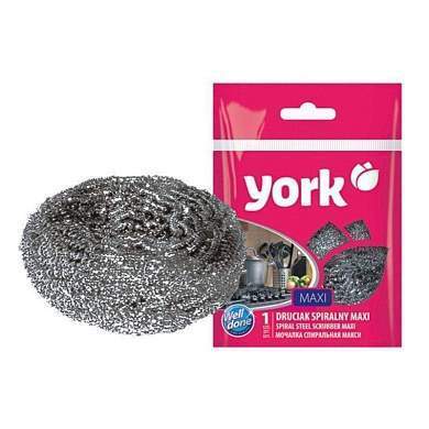 Губка для посуды (мочалка) металл Спираль Макси d=8см, 002010 York (арт. 792120)