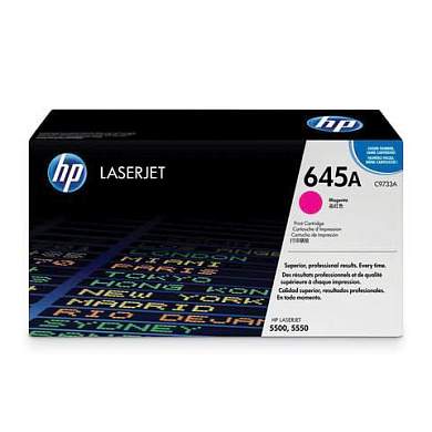 Картридж лазерный HP (C9733A) Color LaserJet 5500/5550, №645A, пурпурный, оригинальный, ресурс 12000 страниц (арт. 361220)