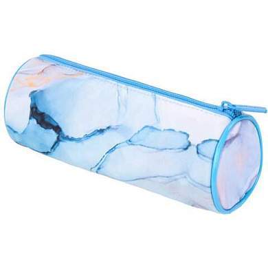Пенал-тубус BRAUBERG, с эффектом Soft Touch, мягкий, "Blue marble", 22х8 см, 271570 (арт. 271570)